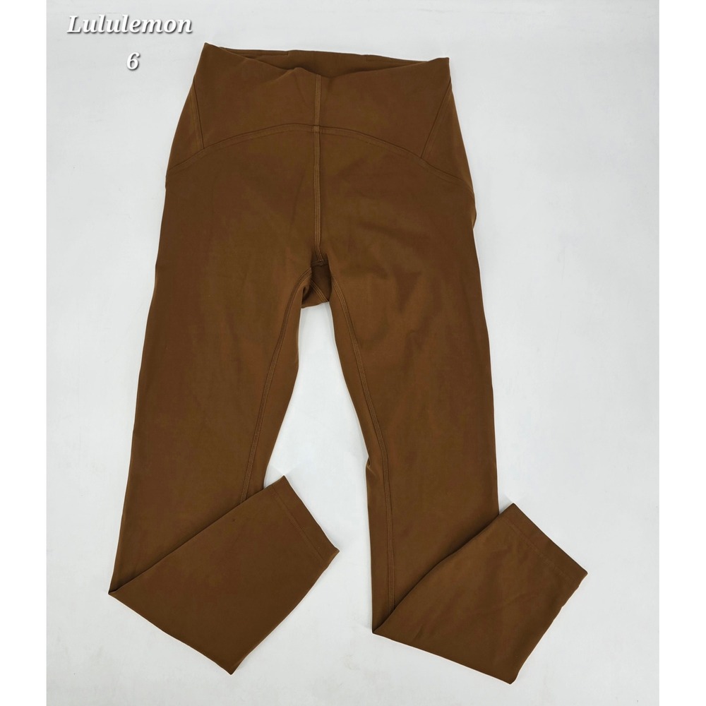 Lululemon Power Thru High-Rise‎ Tight 25" Copper Brown Leggings Size 6 Luxtreme